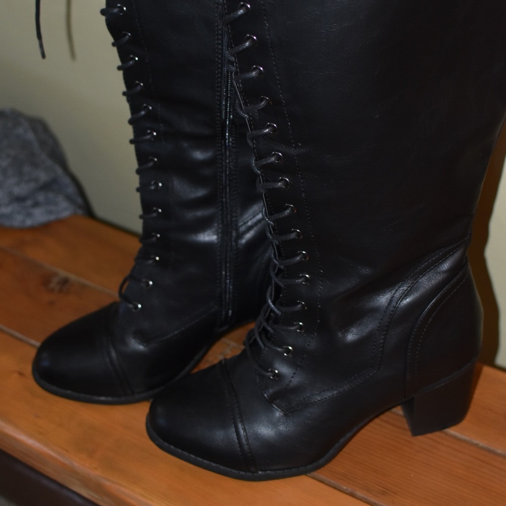 Torrid wife calf front lace boots